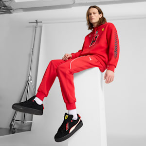 Scuderia Ferrari Suede XL Hero Sneakers, PUMA Black-Warm White, extralarge