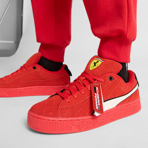 Tenis Scuderia Ferrari Suede XL Hero, Rosso Corsa-Warm White, extralarge