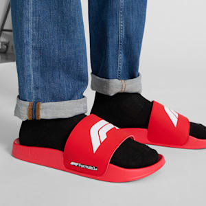 Formula 1® Leadcat 2.0 Logo Slides, Pop Red-PUMA White, extralarge