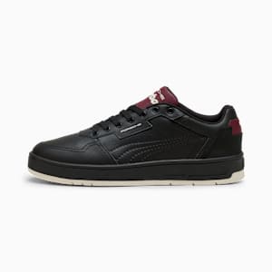PL Court Classic Lux Unisex, PUMA Black-Ruby Shimmer, extralarge
