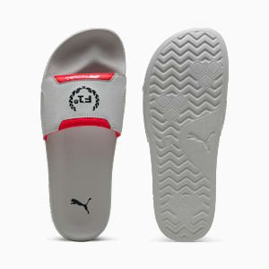 Formula 1® Leadcat 2.0 Slides, Gray Echo-Pop Red, extralarge