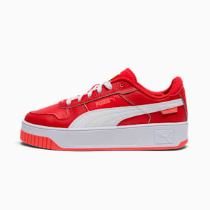 Scuderia Ferrari Carina Street Women's Sneakers, Rosso Corsa-PUMA White, extralarge