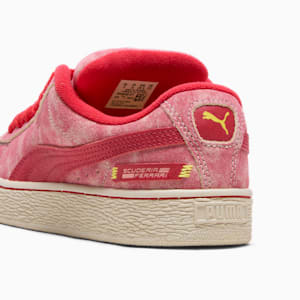 Tenis Scuderia Ferrari Desert Sun Suede XL para niños grandes, Rosso Corsa-Alpine Snow, extralarge