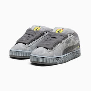 Tenis Scuderia Ferrari Desert Sun Suede XL para niños grandes, PUMA Black-Rosso Corsa, extralarge