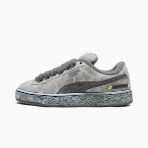 Tenis Scuderia Ferrari Desert Sun Suede XL para niños grandes, PUMA Black-Rosso Corsa, extralarge