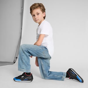 Sneakers en cuir BMW MMS Easy Rider Enfant et adolescent, PUMA Black-Cool Cobalt, extralarge