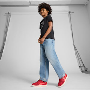 Sneakers Scuderia Ferrari Palermo Enfant et adolescent, Rosso Corsa-Peach Frost, extralarge
