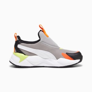 RS-X³ Slip-On Little Kids' Sneakers, Concrete Gray-Rickie Orange, extralarge
