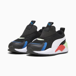 RS-X³ Slip-On Toddler Sneakers, PUMA Black-For All Time Red, extralarge