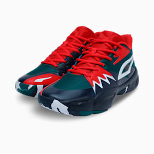 Genetics Basketball Shoes, Club Navy-Cold Green-For All Time Red, extralarge-IND