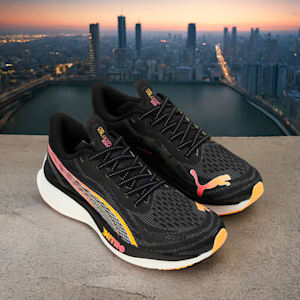 Velocity NITRO™ 3 Women's Running Shoes, PUMA Black-PUMA Silver-Sun Stream, extralarge-IND