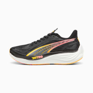 ウィメンズ ヴェロシティ ニトロ 3 FF ランニングシューズ, PUMA Black-PUMA Silver-Sun Stream, extralarge-JPN