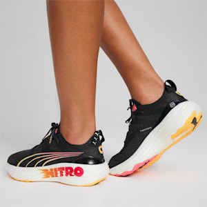 ForeverRun NITRO™ Women's Running Shoes, PUMA Black-Sun Stream-Sunset Glow, extralarge