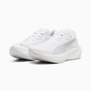 Deviate NITRO™ 3 Men's Road Running Shoes, PUMA White-Feather Gray-PUMA Silver, extralarge