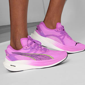 Tenis de running Mujer Deviate NITRO™ 3, Pure Magenta-Yellow Alert-PUMA White, extralarge