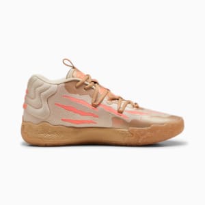 MB.03 CNY Unisex Basketball Shoes, PUMA Gold-Fluro Peach Pes, extralarge-IND