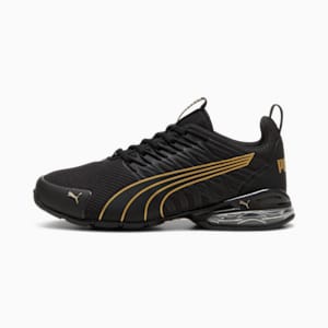 Tenis de running para mujer Voltaic Evo, PUMA Black-PUMA Gold, extralarge
