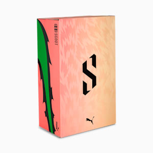 Tenis de básquetbol juvenil Scoot Zeros Georgia Peach, Passionfruit-PUMA Green-Peach Fizz, extralarge
