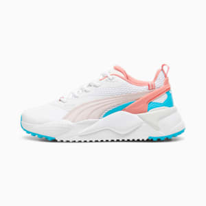 ウィメンズ ゴルフ GS-X エフェクト スパイクレス シューズ, PUMA White-Team Aqua-Melon Punch, extralarge-JPN