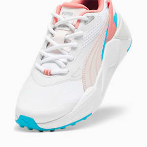 ウィメンズ ゴルフ GS-X エフェクト スパイクレス シューズ, PUMA White-Team Aqua-Melon Punch, extralarge-JPN