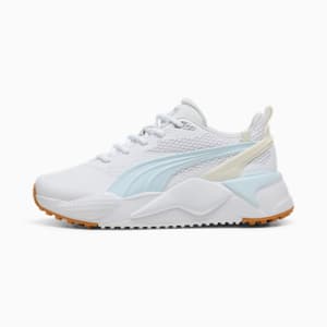 ウィメンズ ゴルフ GS-X エフェクト スパイクレス シューズ, PUMA White-Warm White-Icy Blue, extralarge-JPN