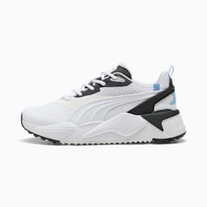 ウィメンズ ゴルフ GS-X エフェクト スパイクレス シューズ, PUMA White-Warm White-Team Light Blue, extralarge-JPN