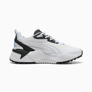 ウィメンズ ゴルフ GS-X エフェクト スパイクレス シューズ, PUMA White-Warm White-Team Light Blue, extralarge-JPN