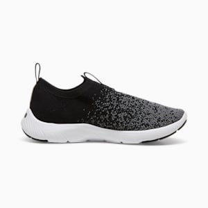 Softride Remi Slip-On Knit Women's Running Shoes, PUMA Black-PUMA Gold-Cool Dark Gray, extralarge-IND