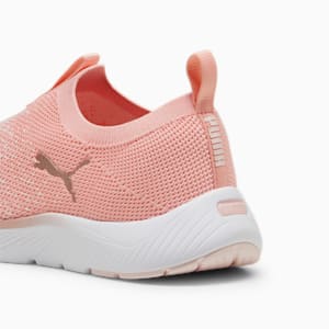 Softride Remi Slip-On Knit Women's Running Shoes, Peach Smoothie-Frosty Pink-PUMA White, extralarge-IND