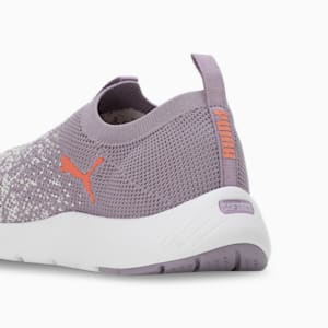 Softride Remi Slip-On Knit Women's Running Shoes, Pale Plum-Warm White-Deeva Peach, extralarge-IND