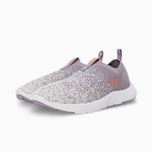 Softride Remi Slip-On Knit Women's Running Shoes, Pale Plum-Warm White-Deeva Peach, extralarge-IND