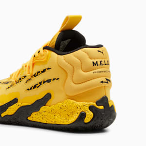 PUMA x LAMELO BALL x PORSCHE MB.03 Big Kids' Basketball Shoe, Sport Yellow-PUMA Black, extralarge