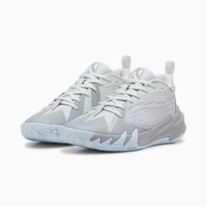 Tenis de baloncesto Scoot Zeros Grey Frost para niños grandes, Silver Mist-Gray Fog, extralarge