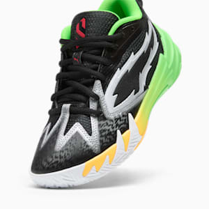 PUMA x NBA 2K Scoot Zeros Big Kids' Basketball Shoes, PUMA Black-Fluo Green, extralarge