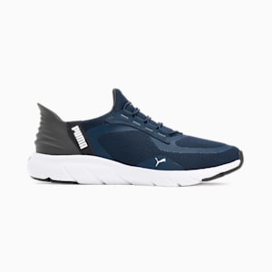 ユニセックス ソフトライド フレックス レース イーズイン ワイド ランニングシューズ, Club Navy-Shadow Gray-PUMA White, extralarge-JPN