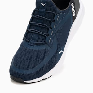 ユニセックス ソフトライド フレックス レース イーズイン ワイド ランニングシューズ, Club Navy-Shadow Gray-PUMA White, extralarge-JPN