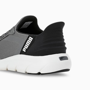 Softride FlexLace Ease In Running Shoes, Flat Medium Gray-Flat Dark Gray-Warm White, extralarge-IND