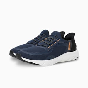 Softride FlexLace Ease In Running Shoes, Club Navy-PUMA Black-Caramel Latte, extralarge-IND