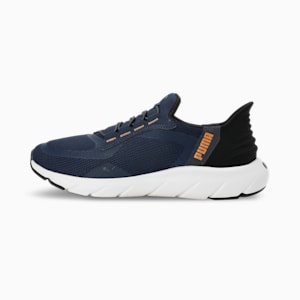 Softride FlexLace Ease In Running Shoes, Club Navy-PUMA Black-Caramel Latte, extralarge-IND