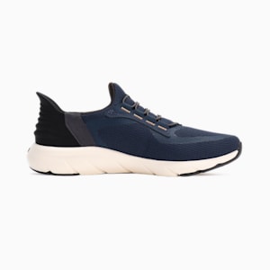 ユニセックス ソフトライド フレックス レース イーズイン ワイド ランニングシューズ, Club Navy-PUMA Black-Caramel Latte, extralarge-JPN