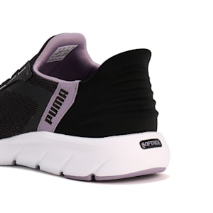 ユニセックス ソフトライド フレックス レース イーズイン ワイド ランニングシューズ, Flat Dark Gray-PUMA Black-Pale Plum, extralarge-JPN