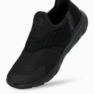 Softride Flex Ease In Slip-On Shoes, PUMA Black-Flat Dark Gray, extralarge-IND