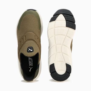 ユニセックス ソフトライド フレックス イーズイン ワイド ランニングシューズ, PUMA Olive-Dark Olive-PUMA Black, extralarge-JPN