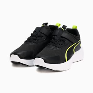 キッズ スピード モンスター V5 スニーカー 17-24cm, PUMA Black-Lime Pow, extralarge-JPN