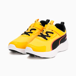 キッズ スピードモンスター V5 スニーカー 17-24cm, Yellow Sizzle-PUMA Black, extralarge-JPN