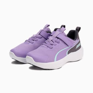 キッズ スピード モンスター V5 スニーカー 17-24cm, Lavender Alert-Galactic Gray, extralarge-JPN