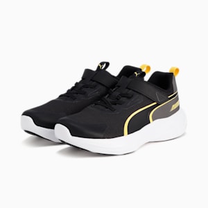 キッズ スピード モンスター V5 スニーカー 17-24cm, PUMA Black-Pelé Yellow, extralarge-JPN