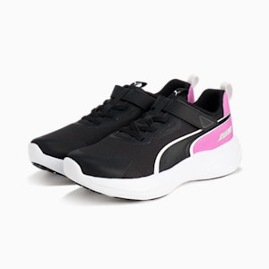 キッズ スピード モンスター V5 スニーカー 17-24cm, PUMA Black-Wild Berry, extralarge-JPN