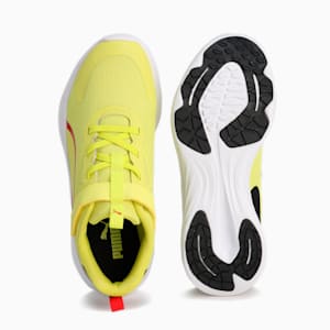 キッズ スピード モンスター V5 スニーカー 17-24cm, Lemon Sherbert-PUMA Black, extralarge-JPN