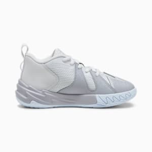 Scoot Zeros Grey Frost Little Kids' Basketball Shoes, Silver Mist-Gray Fog, extralarge